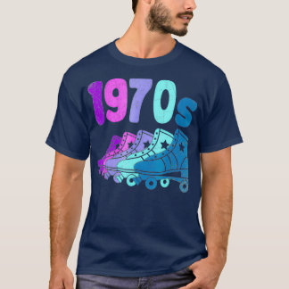 70er Disco aus den 1970er Jahren Störungen Roller- T-Shirt