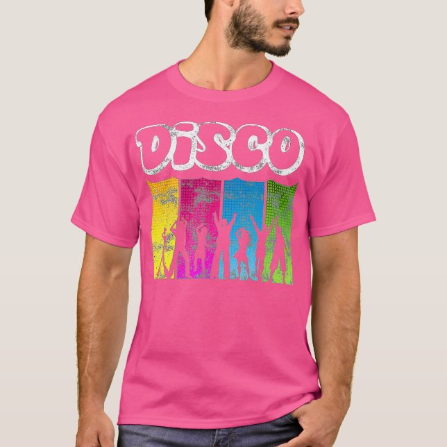 70er Disco Dancers Retro 60er Party Tanz T-Shirt (Vorderseite)