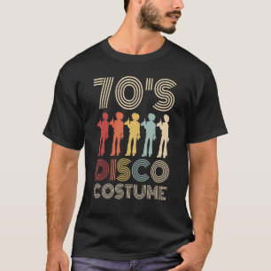 70er Disco Kostüm 70 Stile 1970er Men Themed Party T-Shirt