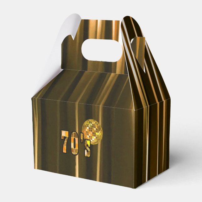 70er Disco Party Geschenkschachtel (Vorderseite)