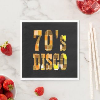 70er Disco Party Napkins Serviette