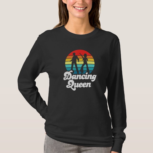 70er Disco Retro Sunset Dancing Queen 1 T-Shirt (Vorderseite)