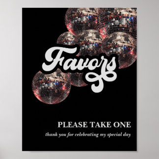 70er Favor Zeichen Disco Kugel Party Dekoration