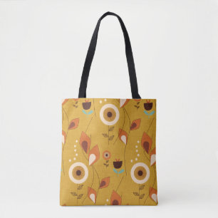 70er Floral Mustard
