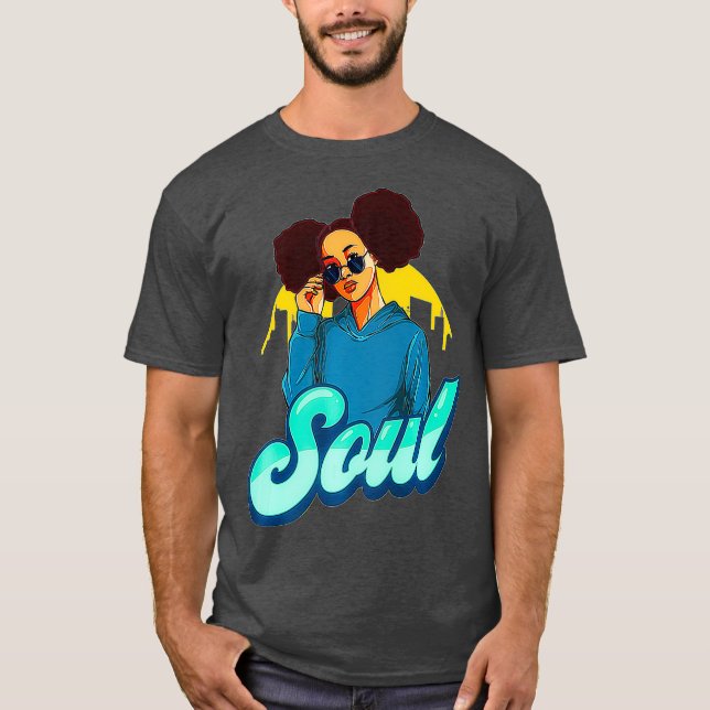 70er Funk Soul Shirt Vintag Disco Retro Afro (Vorderseite)
