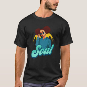 70er Funk Soul Vintage Disco Retro Afro Tanzshirt T-Shirt