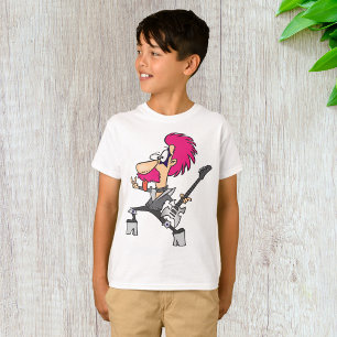 70er Glam-Rock-Star Pink-Mohawk-Punk-Musiker T-Shirt