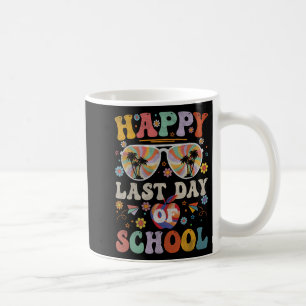 70er Glückwunsch letzten Tag der Schule Groovy Leh Kaffeetasse