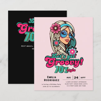 70er Groovy Boogie Retro Disco Geburtstagsparty