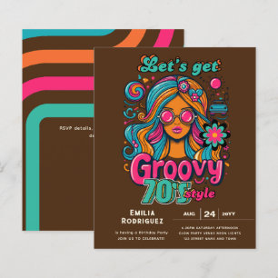 70er Groovy Boogie Retro Disco Geburtstagsparty