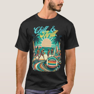 70er Groovy Sports Beachwear T-Shirt