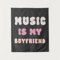70er Groovy Typografie - Musik ist mein Freund