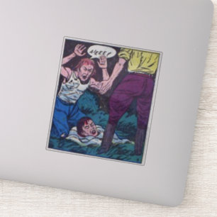 70er Horror Vintage Comicen für Comic-Buchliebhabe Aufkleber