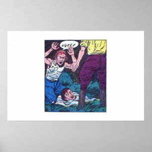 70er Horror Vintage Comicen für Comic-Buchliebhabe Poster