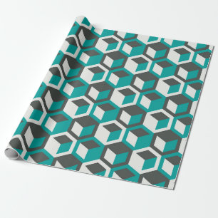 70er inspiriert abstrakte geometrisch geometrisch geschenkpapier