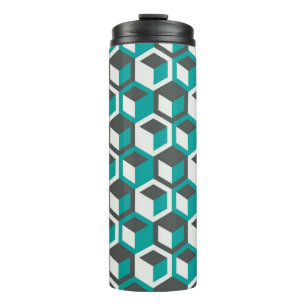 70er inspiriert abstrakte geometrisch geometrisch thermosbecher