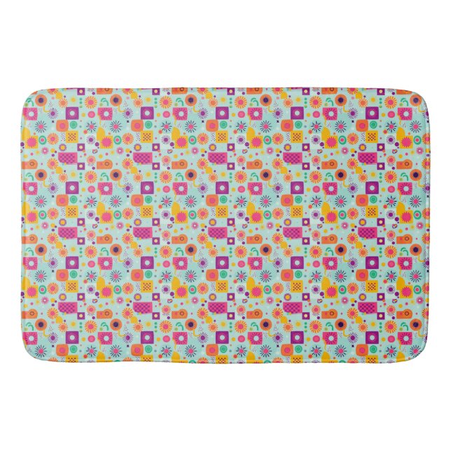 70er Inspiriert Retro Bath Mat - Funky & Functiona Badematte (Vorderseite)