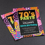 70er Jahre bunte Kreise Einladung zum Geburtstag<br><div class="desc">Mit diesen stilvollen 70er Jahren Colorful Circles Einladungen zum Geburtstag können Sie sich die Zeit zurückdrehen und Ihren Groovy auf sich nehmen. Diese Einladung eignet sich perfekt für jedes Alter und ermöglicht eine einfache Personalisierung mit einem lebendigen und spielerischen Hintergrund, um den Zauber der 70er Jahre zu Ihrer besonderen Feier...</div>