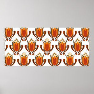 70er Jahre Retromuster-Material-Abbildung70er,1970 Poster