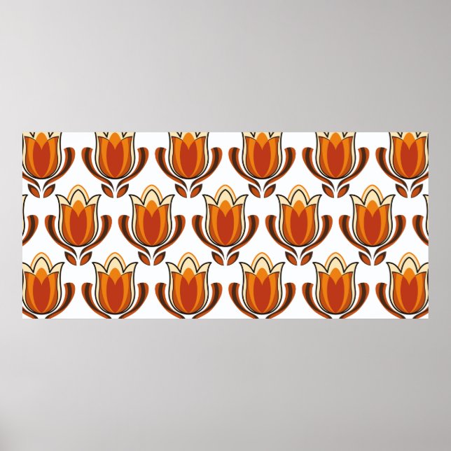 70er Jahre Retromuster-Material-Abbildung70er,1970 Poster (Vorne)