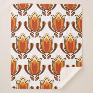 70er Jahre Retromuster-Material-Abbildung70er,1970 Sherpadecke