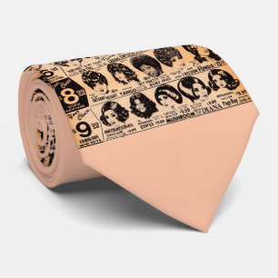 70er-Jahreperückeanzeige Krawatte