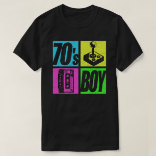 70er Junge 1970er Mode 70er Themenparty Siebziger T-Shirt