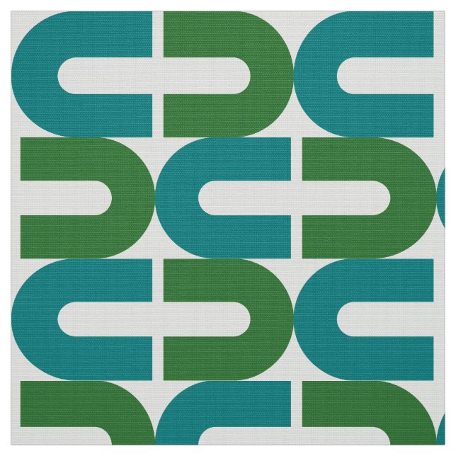 70er-Mod und Retro-Oval-Muster Stoff (Muster)