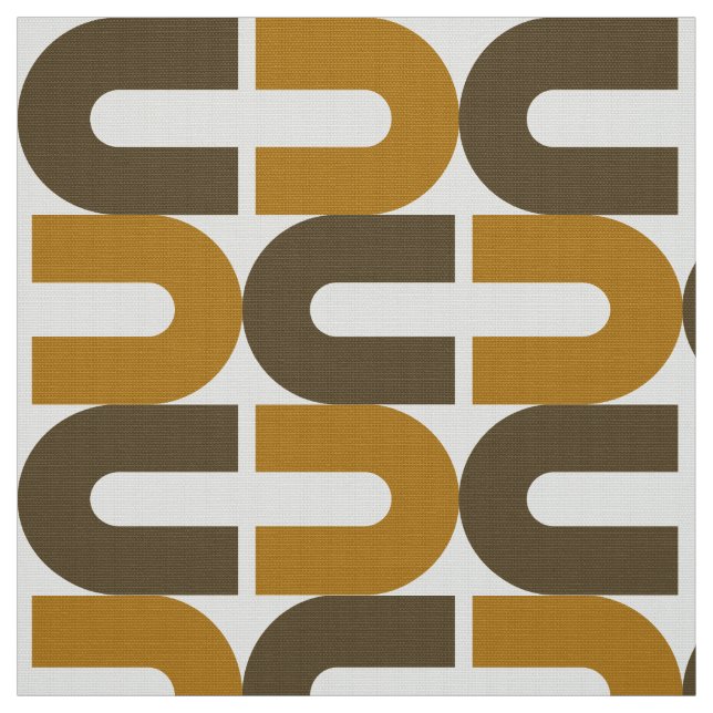 70er-Mod und Retro-Oval-Muster Stoff (Muster)