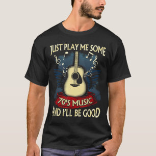 70er Musik Rock and Roll Retro Vintage 1970er Musi T-Shirt