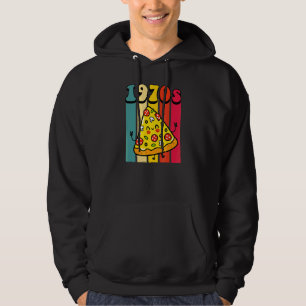 70er Pizza-Party Retro Vintage Zurück zu den 70ern Hoodie