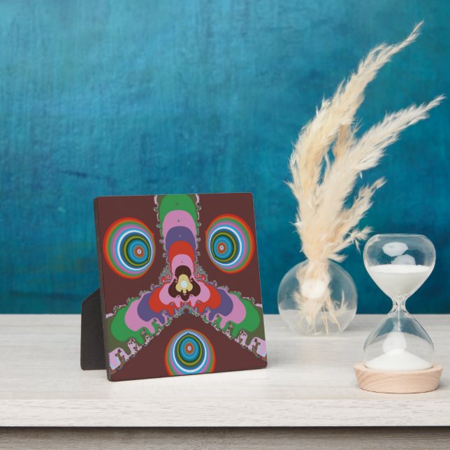 70er Psychedelic-Muster Retro-Kunst Fotoplatte (InSitu)