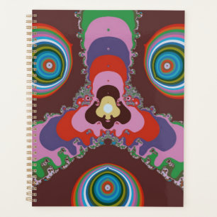 70er Psychedelic-Muster Retro-Kunst Planer