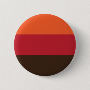 70er Retro 3 Streifen Vintage-Farbenmuster Button