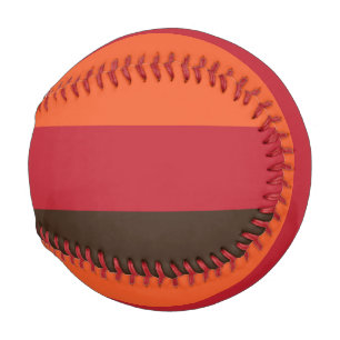 70er Retro 3 Streifen Vintages Farbmuster Baseball