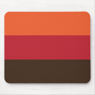 70er Retro 3 Streifen Vintages Farbmuster Mousepad