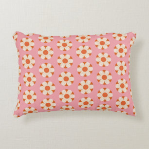 70er Retro Blume Power Muster Background Retro, 70 Dekokissen