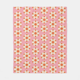 70er Retro Blume Power Muster Background Retro, 70 Fleecedecke