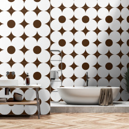 70er Retro-Blume Tapete