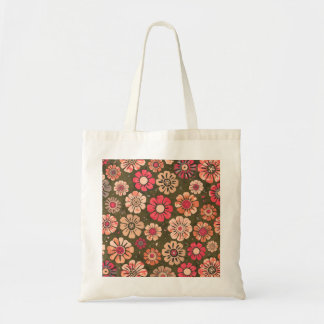 70er Retro-Blumenmuster-Tasche Tragetasche