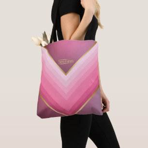 70er Retro Chic Rosa und Gold Personalisiert