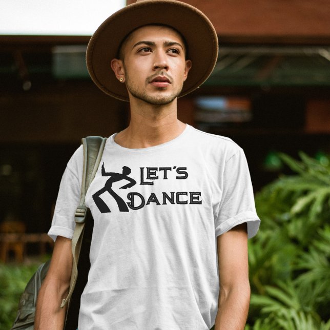 70er Retro Disco-Musik-Vibes Lasst uns tanzen T-Shirt (Von Creator hochgeladen)