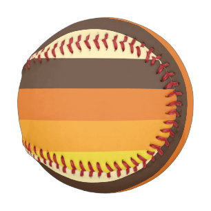 70er Retro-Farbmuster gestrichen Baseball