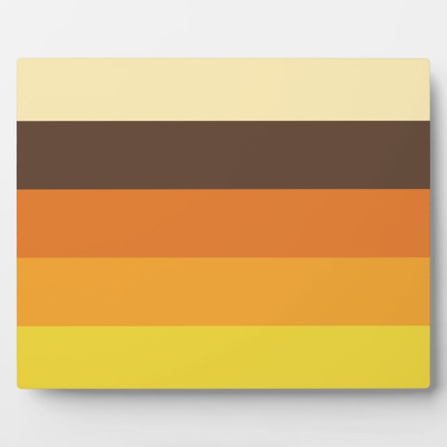 70er Retro-Farbmuster gestrichen Fotoplatte (Vorderseite)