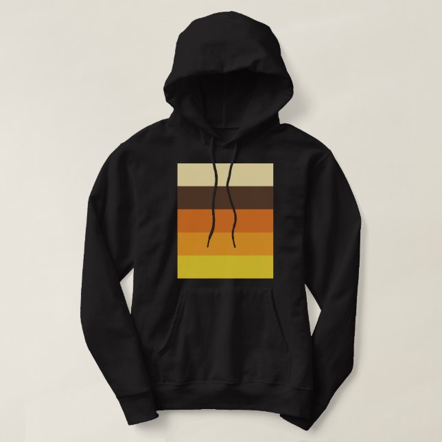 70er Retro-Farbmuster gestrichen Hoodie (Design vorne)