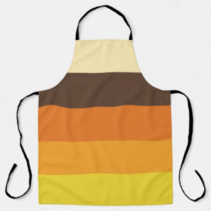70er Retro-Farbmuster gestrichen Schürze