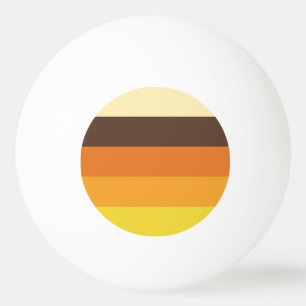 70er Retro-Farbmuster gestrichen Tischtennisball