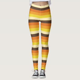 70er Retro Farbmuster Leggings
