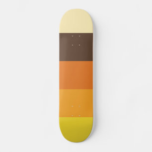 70er Retro Farbmuster-Skateboard Skateboard