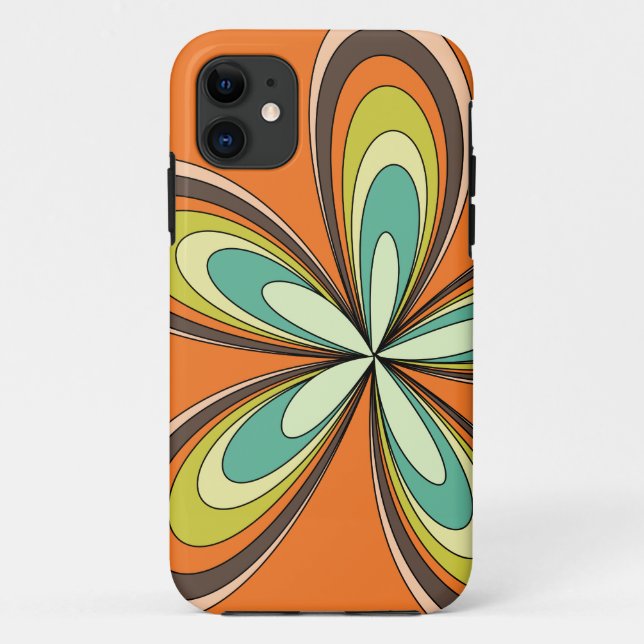 70er Retro-Frühling Hippie Flower Power Case-Mate iPhone Hülle (Rückseite)